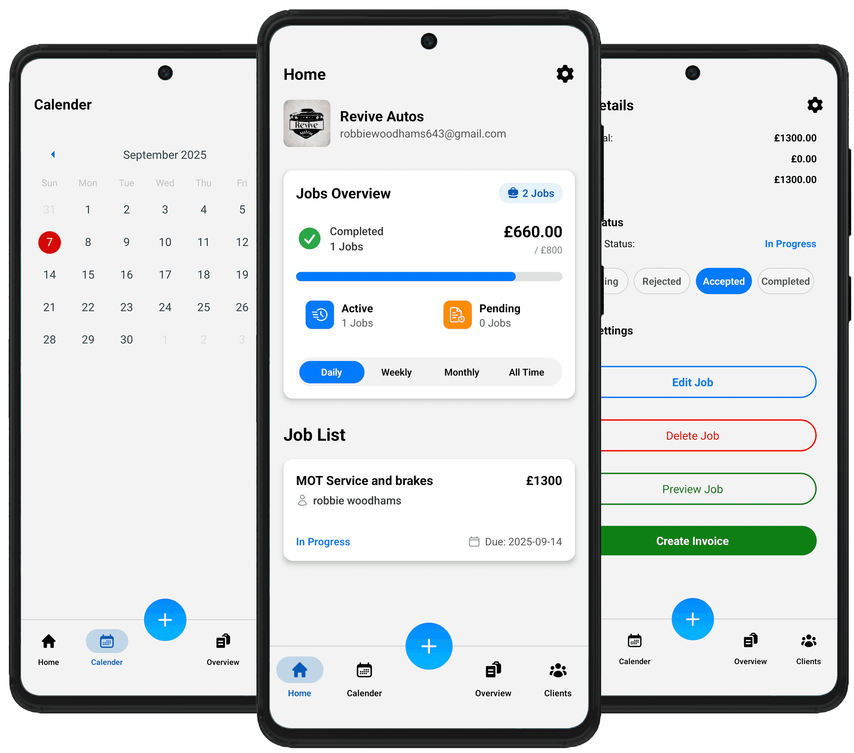 TradeFlow app running on a phone